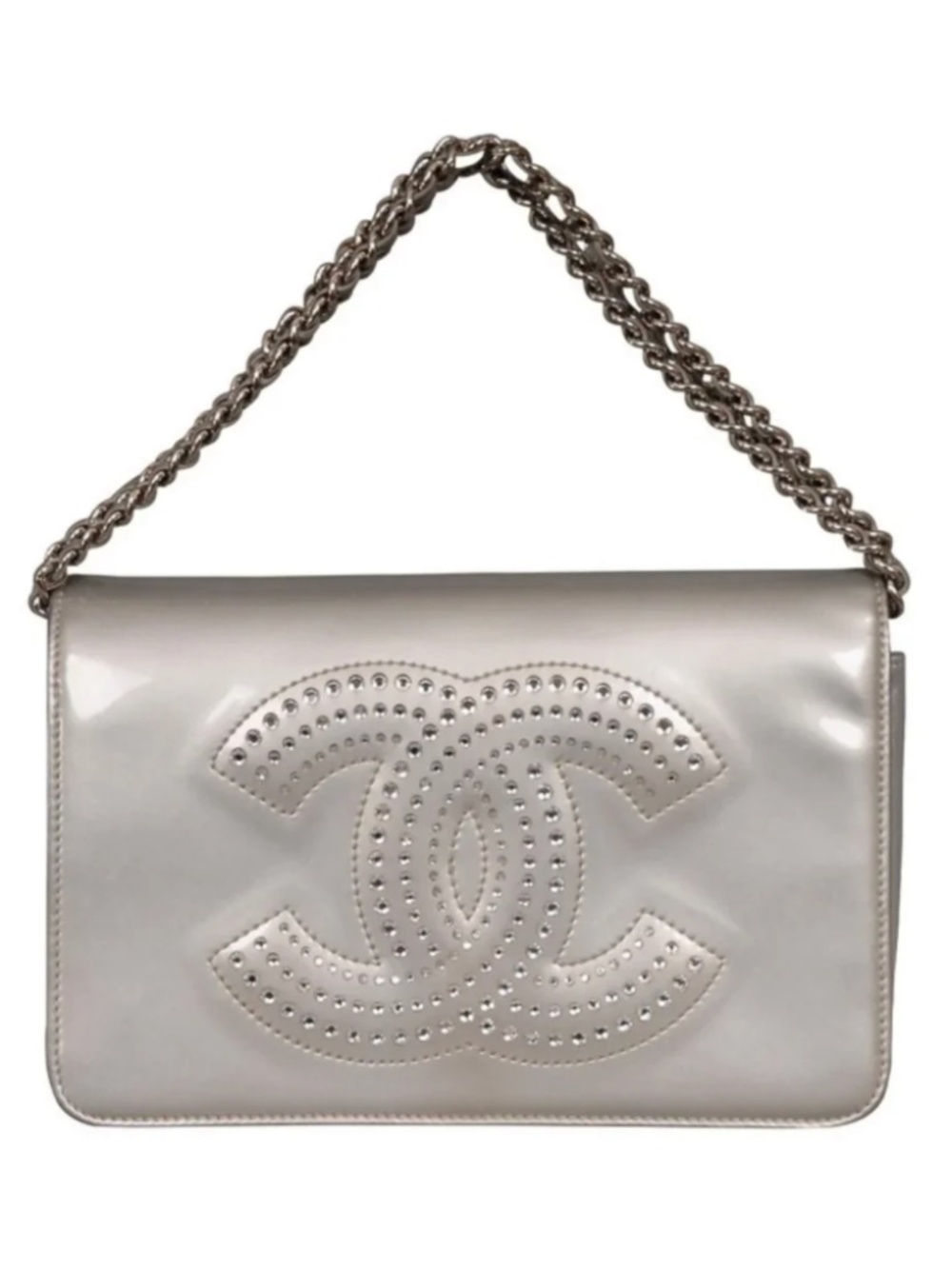 Chanel Crystal CC Strauss Wallet on a Chain (WOC)